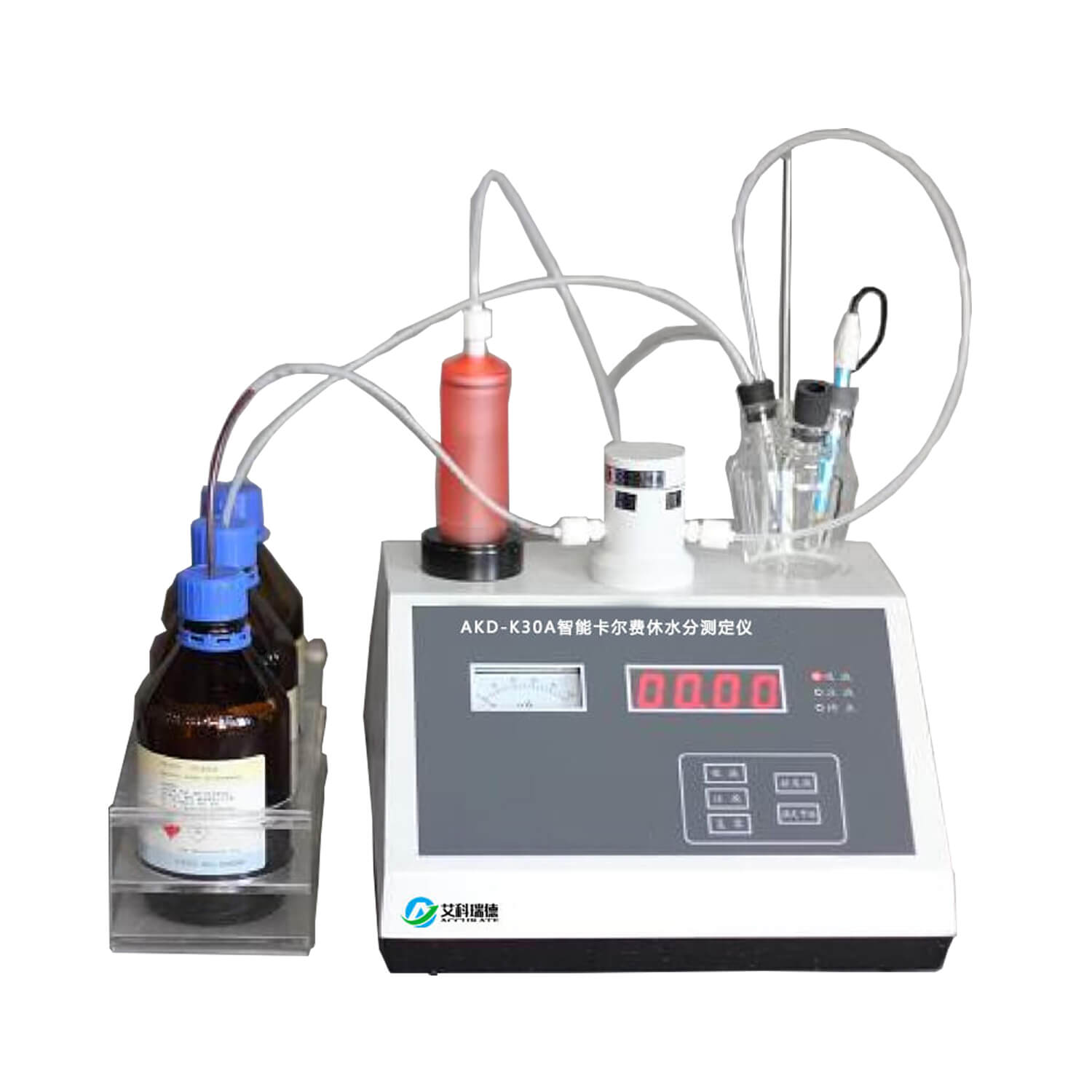 AKD-K30A智能卡爾費休水分測定儀(容量法)(圖2) AKD-K30A智能卡爾費休水分測定儀(容量法)(圖2)